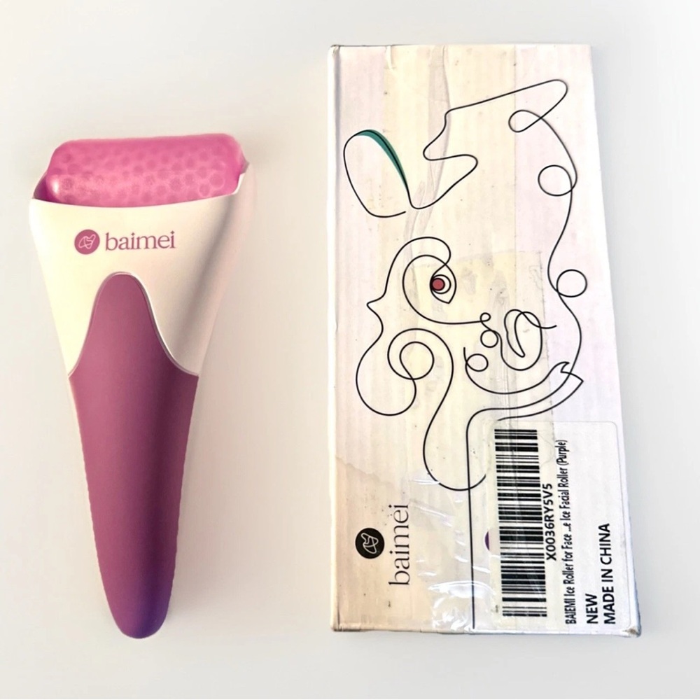 BAIMEI Ice Roller for Face and Eyes Massager PURPLE & WHITE / NEW IN
OPENED BOX